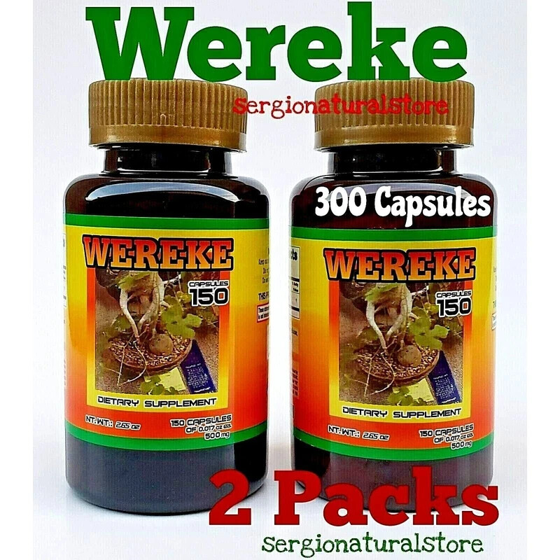 2 Packs Wereke 300 Capsules Wereque Exp 02/2027 or later.