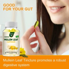 Mullein Capsules Lung Support | Respiratory Health & Immune Boost Herbal Extract