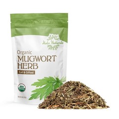 Organic Mugwort Herb 4oz – Cut & Sifted in Resealable Bag for Freshness