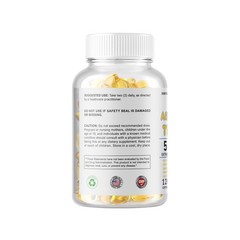 Organic Ashwagandha Capsules 5000mg Strong Stress & Adrenal Support 240 Softgels