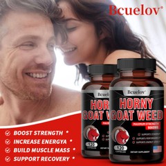 Horney Goat Weed-with Maca,Saw Palmetto,Ginseng,L-Arginine for Men&Women 30-120