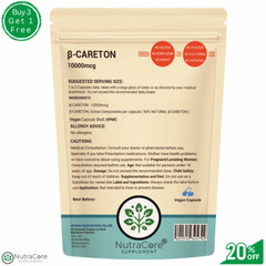 BETA Carotene Capsule-10000mcg-( 90% Natural β-Carotene)-EYE Health & Cognitive
