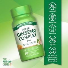 Ginseng Capsules | With Royal Jelly | Complex Supplement | by Nature’s Truth