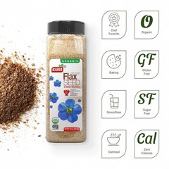 16 oz Bottle Ground Flax/Seed/Powder/Linaza/Molida/Organica/Polvo/Kosher