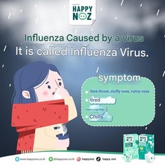 Happy Noz Sticker Virus Protection Organic Onion Oil Mint Relief Stuffy Nose