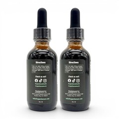 Super Lungs Liquid Drops 2oz Daily Lung Cleanse & Support Supplement Set Of 2