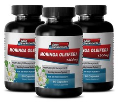supper fast fat burner – Moringa Extract 1200mg – premium supplements 3 Bottles