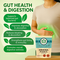 Mimosa Pudica Seed Caps 5500mg (3% Saponins)-Gut Health & Natural Detox-90Caps