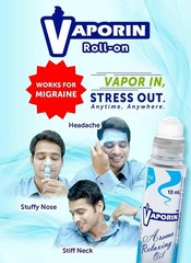 Vaporin Aroma Relaxing Oil Roll On (5 x 10mL) inflammation, headache, colds