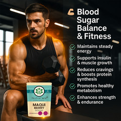 Maqui Berry Capsules 5500mg(40% Anthocyanins)Gut & Eye Support-100%Vegan-180Caps