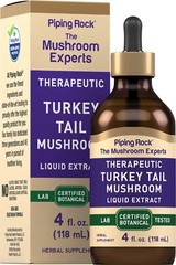 Turkey Tail Mushroom Liquid Extract | 4 Fl Oz | Alcohol Free | by Piping Rock