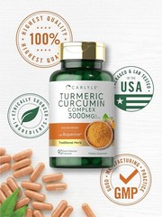 Turmeric Curcumin 3000 Mg With Bioperine Black Pepper Joint Support, 90 Caps
