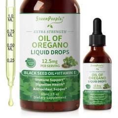 Oil of Oregano & Black Seed Oil Vitamin Drops Carvacrol Immue Support 2oz