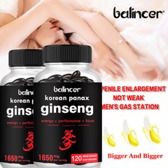 Korean Red Panax Ginseng Extract |30/60/120 Capsules | 1650mg High Dosage