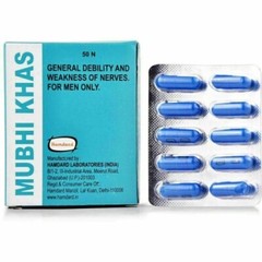 2 BOX Hamdard Mubhi Khas Capsule (100caps) for General Debility & Weakness
