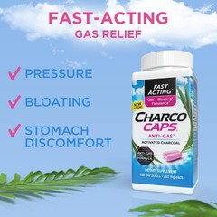 CharcoCaps Anti-Gas Formula Capsules 100 ea