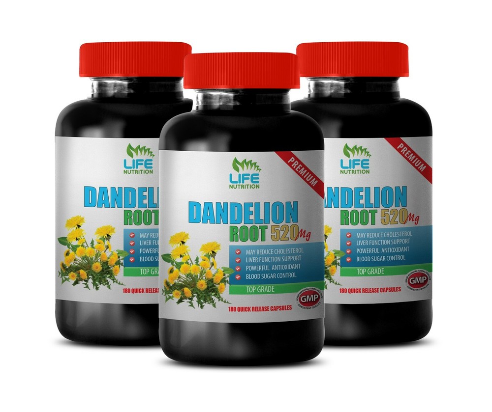 anti inflammatory pills adults DANDELION ROOT 520MG bone health supplements 3B