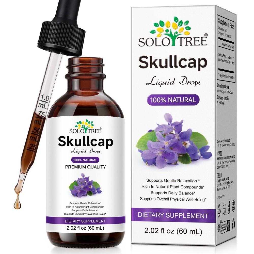 60ML Skullcap Herb Oil – Skullcap Supplement for Mood Support – Relaxing Liquid