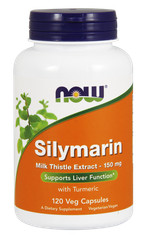NOW Foods Silymarin Milk Thistle Extract 150mg – 120 Vegetarian Capsules 07/25EX