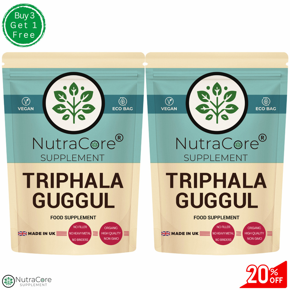 ”Triphala+Guggul” Caps 5500mg-Weight Control & Cholesterol-100%Natural-180Caps