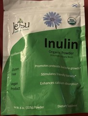 Organic Inulin Powder, Unflavored, 8oz EXP: 08/2026