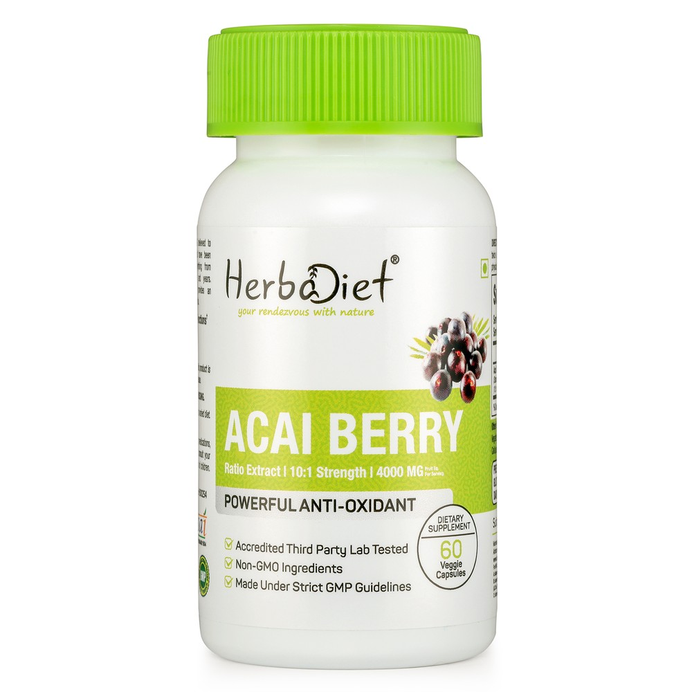 Acai Berry Extract Capsules (4000 mg eq.) Slimming Diet Weight Loss Fat Burner