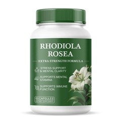Rhodiola Rosea Supplement – Extract, 60 Count (Pack of 1)