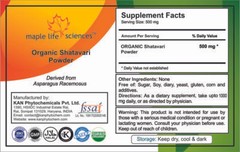 ORGANIC Asparagus Racemosus (Shatavari Root) Powder For Women Health
