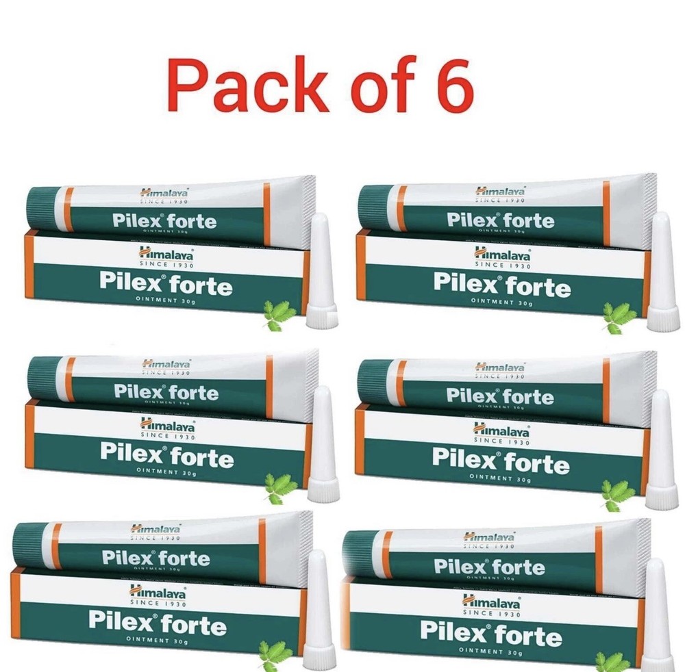 6 packs X Himalaya Pilex Forte Ointment 30g 100% Safe Ayurvedic FREE SHIP