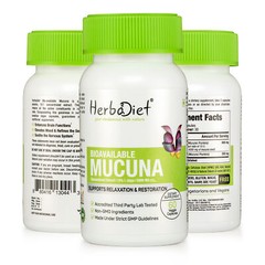 Mucuna Pruriens Extract Capsules L-Dopa Dopamine High Bioavailibilty