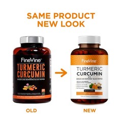 Turmeric Curcumin with BioPerine Black Pepper and 120 Count (Pack of 1)