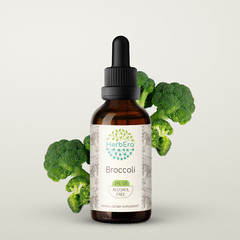 HerbEra Broccoli Alcohol-FREE Tincture, (Bao Zi Gan Lan, Brassica Oleracea)
