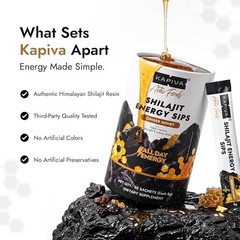 Kapiva Activ Foods Pure Shilajit Energy Sips Boosts Energy & Stamina 30 Sticks