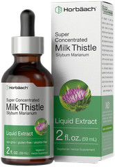 Milk Thistle Liquid Extract | 2 fl oz | Alcohol Free | Vegetarian | by Horbaach