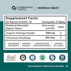 Moringa Tablet with 1000mg Moringa Leaves Extract | Moringa 60 Tablets R105