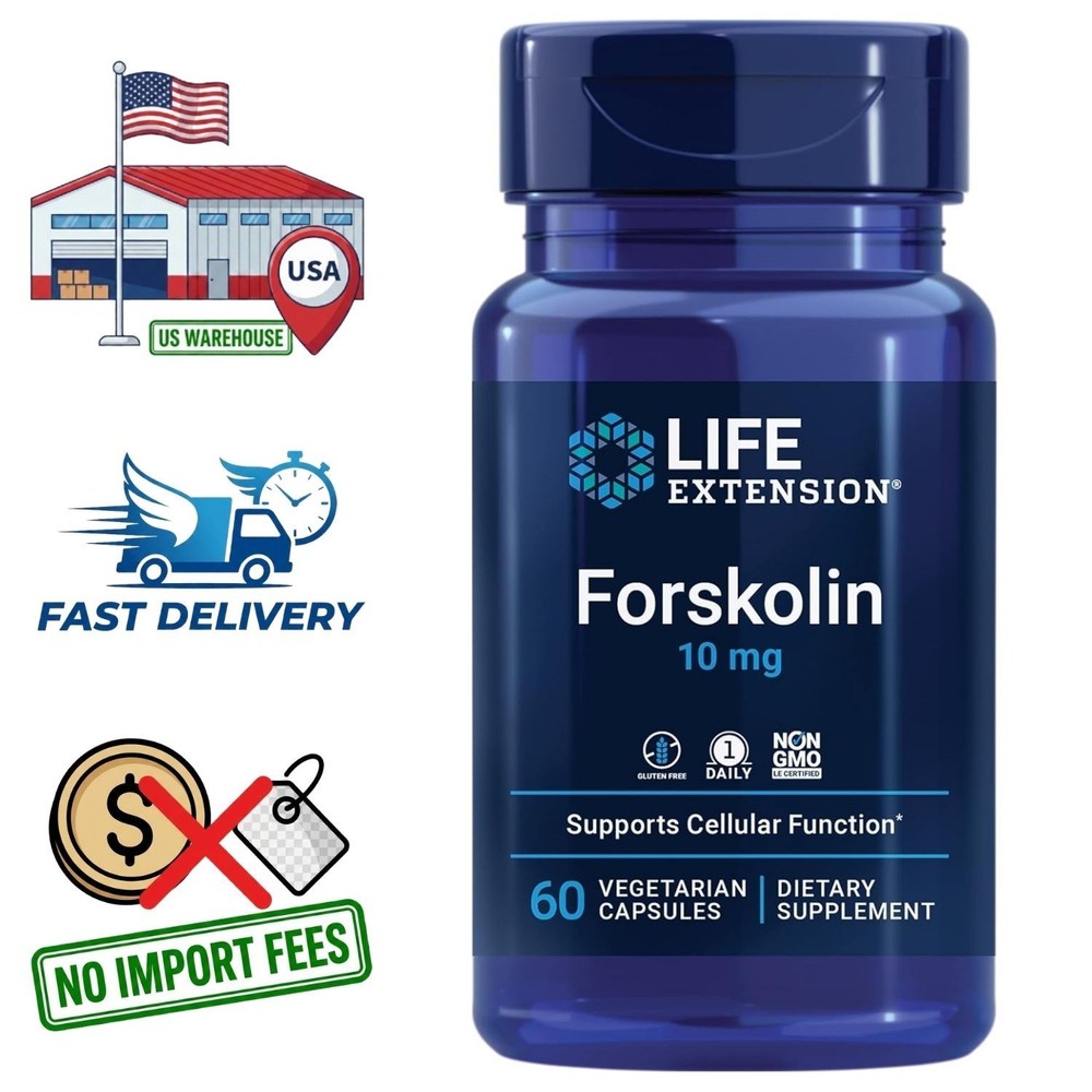 Coleus Forskohlii Root Extract 100mg (10% Forskolin) 60 Capsules, 2 Month Supply