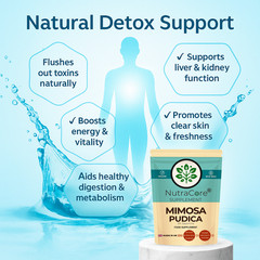 Mimosa Pudica Seed Caps 5500mg (3% Saponins)-Gut Health & Natural Detox-90Caps