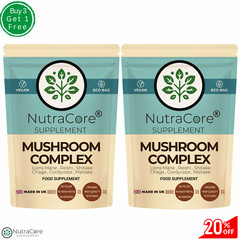 Mushroom Complex Caps-(Lions Mane,Reishi,Shitake,Chaga,Cordyceps,Maitake)-180Cap