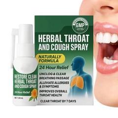 Gentle Plant-Based Throat Spray Natural Mouth Guard Cleaning & Soothing Spray`