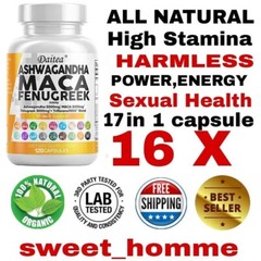 Ashwagandha Maca Fenugreek +17-in-1 Memory Support Immune Booster