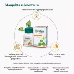 Himalaya Manjishtha 60 Tabs x5 | Skin Tanning Control | Exp 08/2026 | Herbal