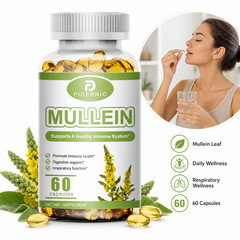 Mullein Leaf 1500mg 60 Capsules Respiratory Wellness Supplement