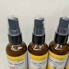 Mickelberry Gardens Honey Propolis Throat Spray 2oz Raw Honey Herbal Blend 4 pk