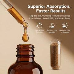 Glucora Berberina Liquida Gotas, Berberine with Ceylon Cinnamon Liquid Drops, Su