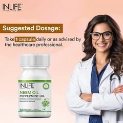 INLIFE Neem Oil 350mg with Peppermint Oil 150mg – 60N T430