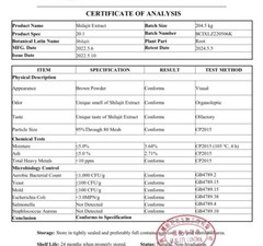 Shilajit Extract 10% Fulvic Acid 20:1 High Potency 100 grams 3 months supply!