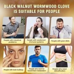 25-in-1 Liposomal Black Walnut Wormwood Clove Tincture, Cleanse for Human