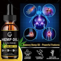 Nº1 Best Hemp Oil Drops for Stress Sleep PURE ORGANIC 1200mg 4 Pack Pure