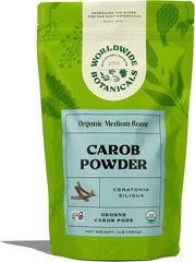 Organic Carob Powder, Medium Roast – 1 Lb – Caffeine Free Cocoa Alternative – Lo