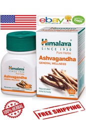 ASHVAGANDHA Himalaya 60 Tabs With Long Expiry & Free Shipping